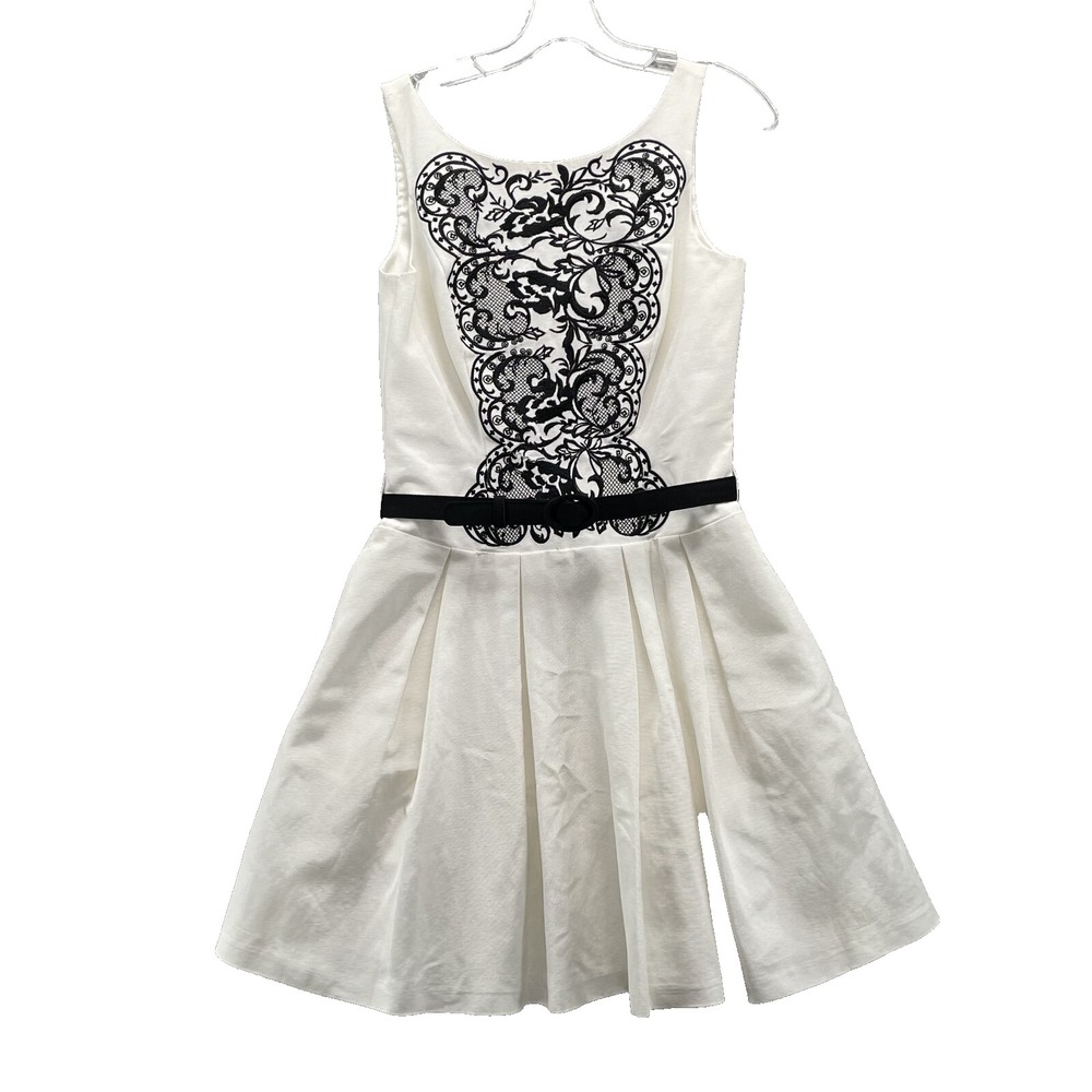 White House Black Market Dress Women 4 Lace Tie Preppy Formal Classic Party Chic